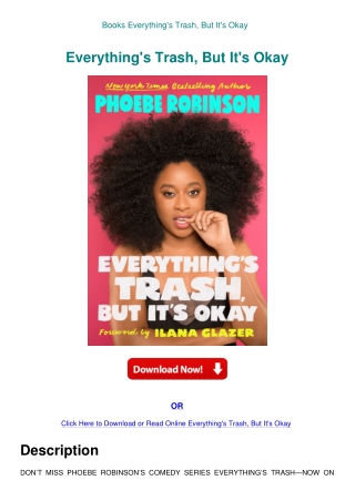 Books  Everything's Trash  But It's Okay