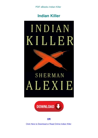 PDF eBooks Indian Killer