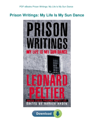 PDF eBooks Prison Writings My Life Is My Sun Dance