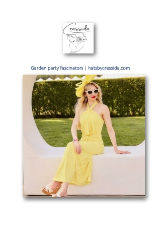 Garden party fascinators | hatsbycressida.com