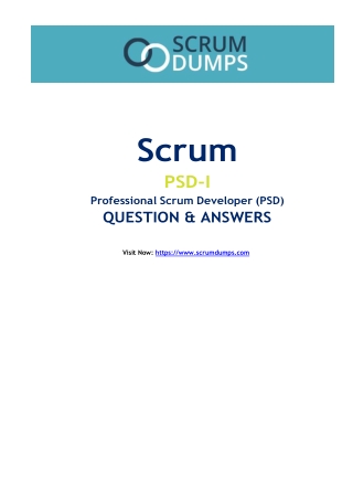 PSD-I Exam Dumps Reliable Resources for Top Scores and Fast Results