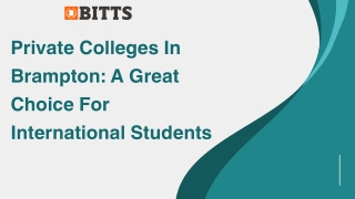 Private Colleges In Brampton A Great Choice For International Students