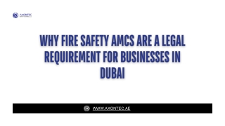 Why Fire Safety AMCs Are a Legal Requirement for Businesses in Dubai