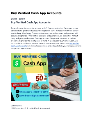 Top 20 Best Sites to Buy Verified Cash App Accounts In 2025