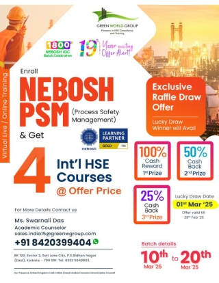 NEBOSH PSM COURSE IN BHUBANESWAR