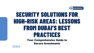 Security Solutions for High-Risk Areas Lessons from Dubai’s Best Practices