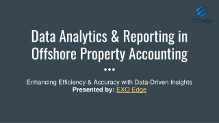 Data Analytics & Reporting in Offshore Property Accounting