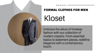 Formal Clothes For Men