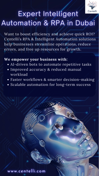 Expert Intelligent Automation & RPA in Dubai - Centelli