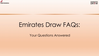 Emirates Draw PPT 34