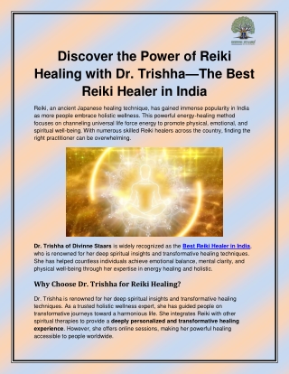 Best Reiki Healer in India
