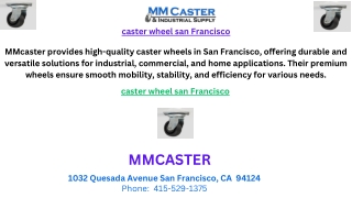caster wheel san Francisco