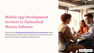 Elevating Businesses with Top Mobile App Development Service in Hyderabad