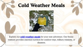 Cold Weather Meals