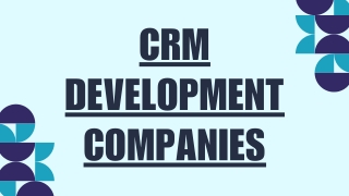 CRM Development Companies