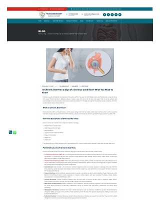 Is Chronic Diarrhea a Sign of a Serious Condition? What You Need to Know