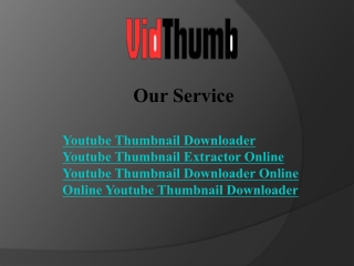 Online Youtube Thumbnail Downloader