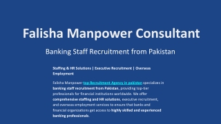 Falisha Manpower Consultant