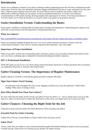 Expert Advice on DIY Gutter Cleaning: Tips from Local Pros in Vernon