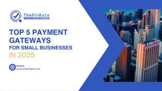 Top 5 Payment Gateways for Small Businesses in 2025
