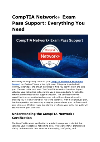 CompTIA Network  Exam Pass Support  Everything You Need
