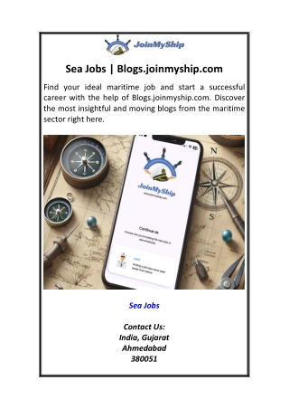 Sea Jobs  Blogs.joinmyship.com