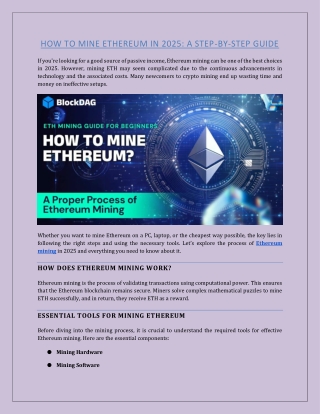 How To Mine Ethereum in 2025: A Step-by-Step Guide