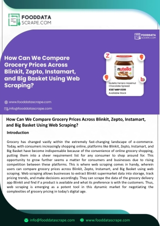 Web Scraping Blinkit, Zepto, Instamart, and Big Basket Grocery Prices