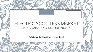Global Electric Scooters Market: Growth, Trends, and Future Outlook