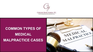 Common Types of Medical Malpractice Cases
