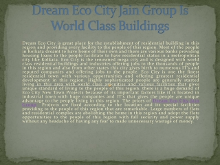 Dream Eco City Jain Group