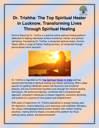 Top Spiritual Healer in India