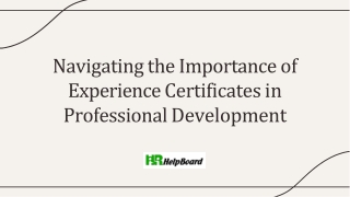 Experience Letter Format Doc