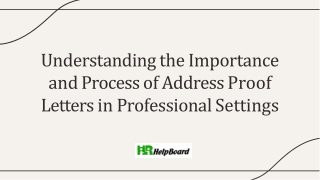 Proof of Address
