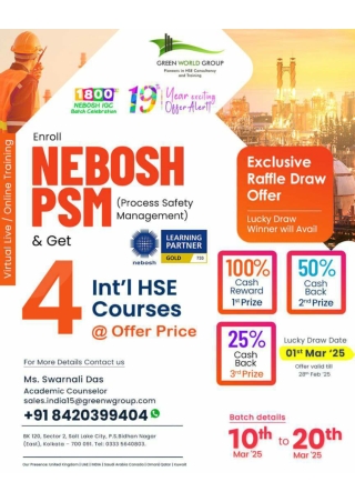 NEBOSH PSM COURSE IN BHUBANESWAR