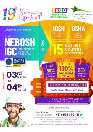 NEBOSH IGC COURSE IN TRIVANDRUM