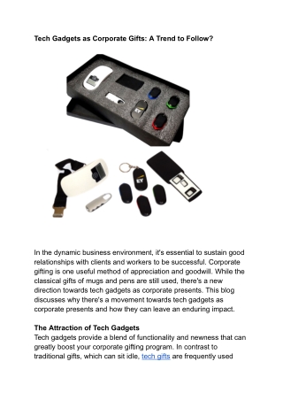 Tech Gadgets as Corporate Gifts_ A Trend to Follow