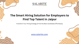 The Smart Hiring Solution for Employers to Find Top Talent in Jaipur