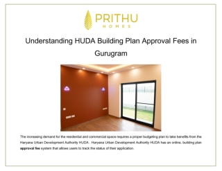 Understanding HUDA Building Plan Approval Fees in Gurugram
