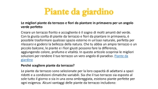Piante da giardino