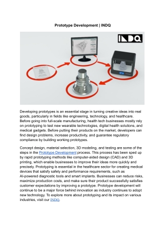 Prototype Development | INDQ