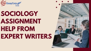 Sociology Assignment Help From Expert Writers