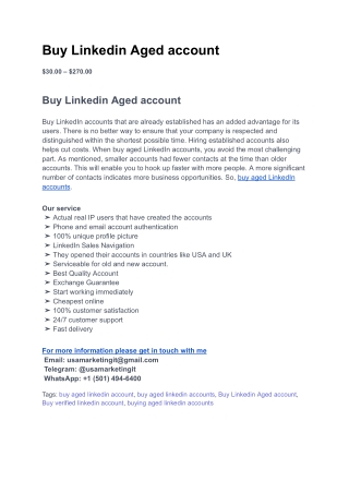 How And Where To Buy LinkedIn Accounts_ New 2025