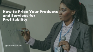 How to Price Your Products and Services for Profitability