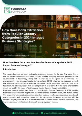How Does Data Extraction from Popular Grocery Categories in 2024 Impact Business Strategies