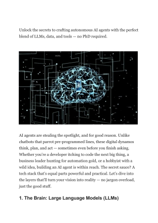 Unlock the secrets to crafting autonomous AI agents with the perfect blend of LLMs