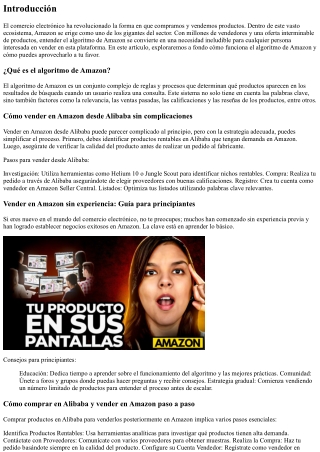 Entendiendo el algoritmo de Amazon y cómo aprovecharlo a tu favor