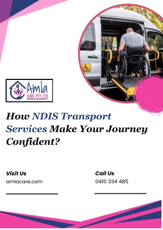How NDIS Transport Services Make Your Journey Confident