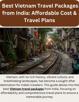 _Best Vietnam Travel Packages from India Affordable Cost & Travel Plans