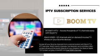 IPTV Subscription Services